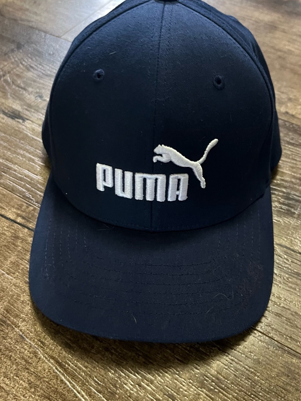 Puma Kids Navy Cap with White Logo